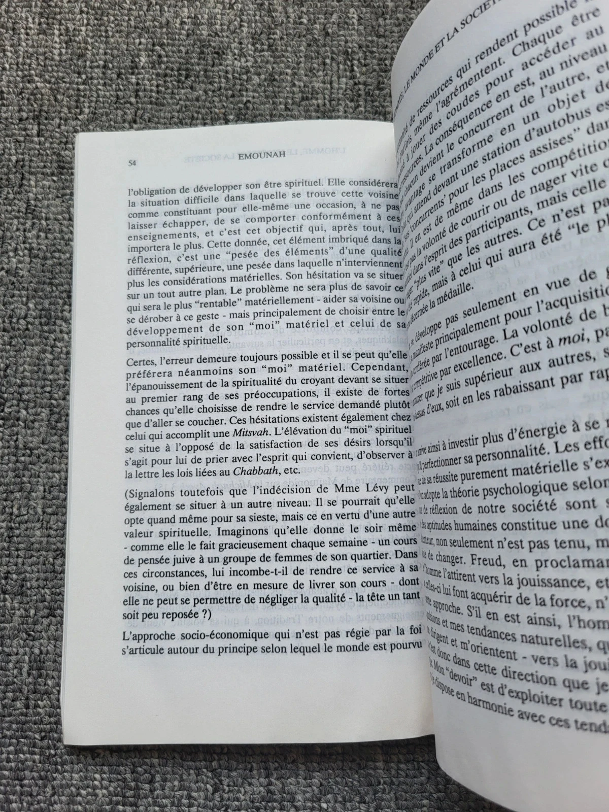 Livre Emounah n°19 Pensée Juive Rav El'hanan Wasserman Judaïsme Torah – photo 9